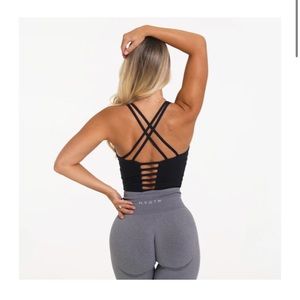 ❌SOLD❌NVGTN Black Matrix Bra Top